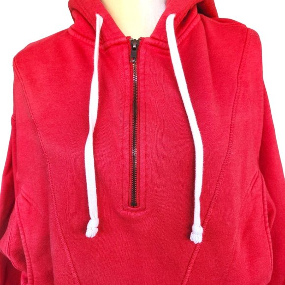 Free People High Road Pullover 1/4 Zip Hoodie Over-Sized Women's Size XS - Picture 3 of 11